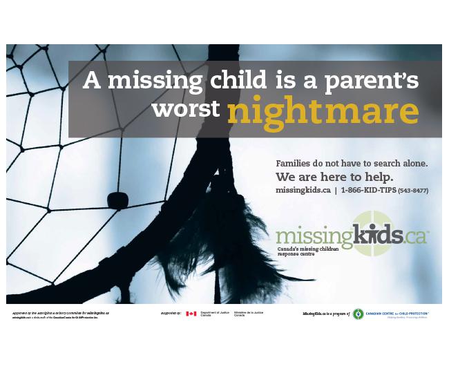 MissingKids.ca "Worst Nightmare" Campaign Poster